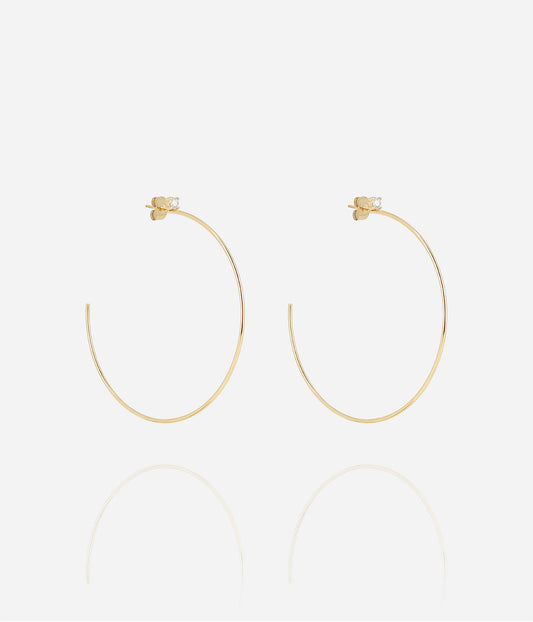 Boucles d'oreilles Romana (Acier doré)