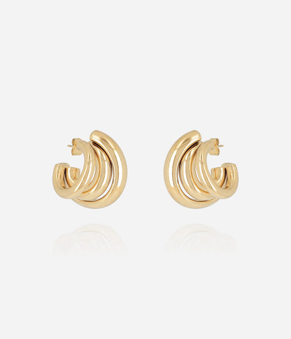 Boucles d'oreilles Amaya (Acier doré)