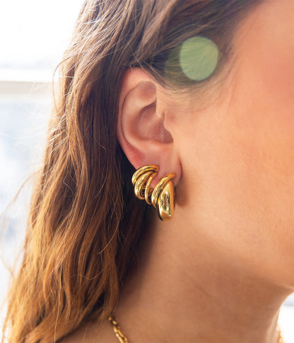 Boucles d'oreilles Chika (Acier)