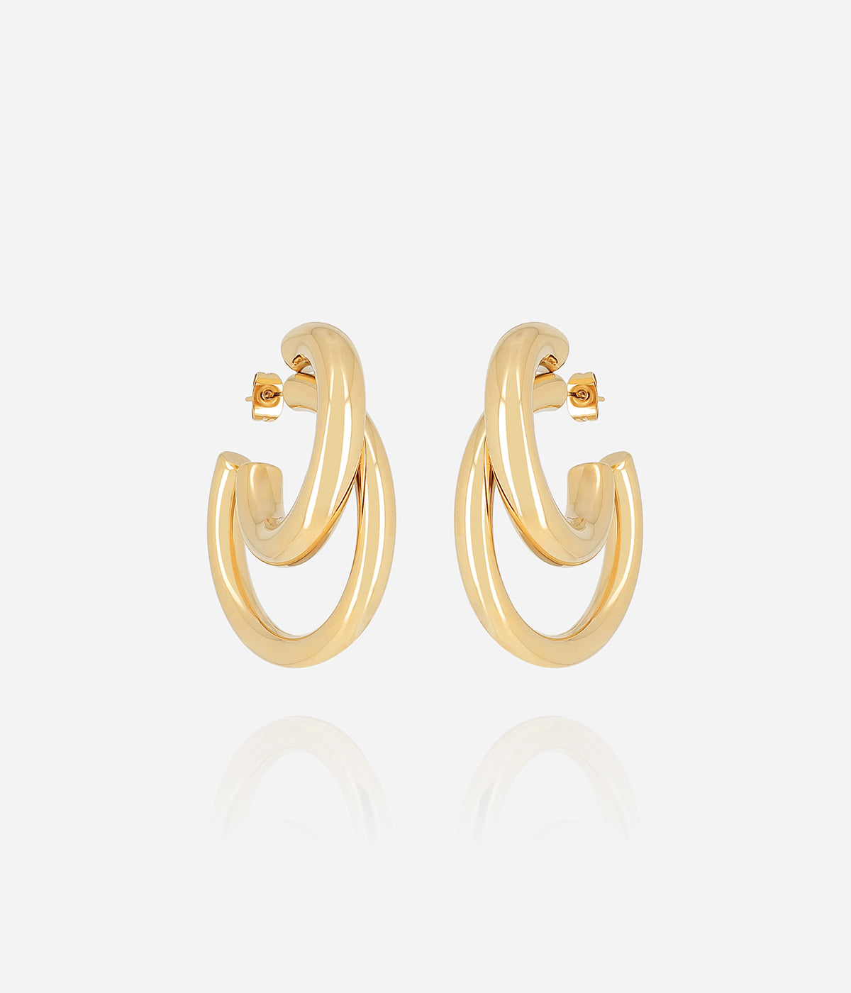 Boucles d'oreilles Kaylee (Acier doré)