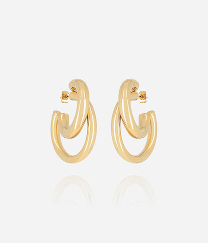 Boucles d'oreilles Kaylee (Acier doré)