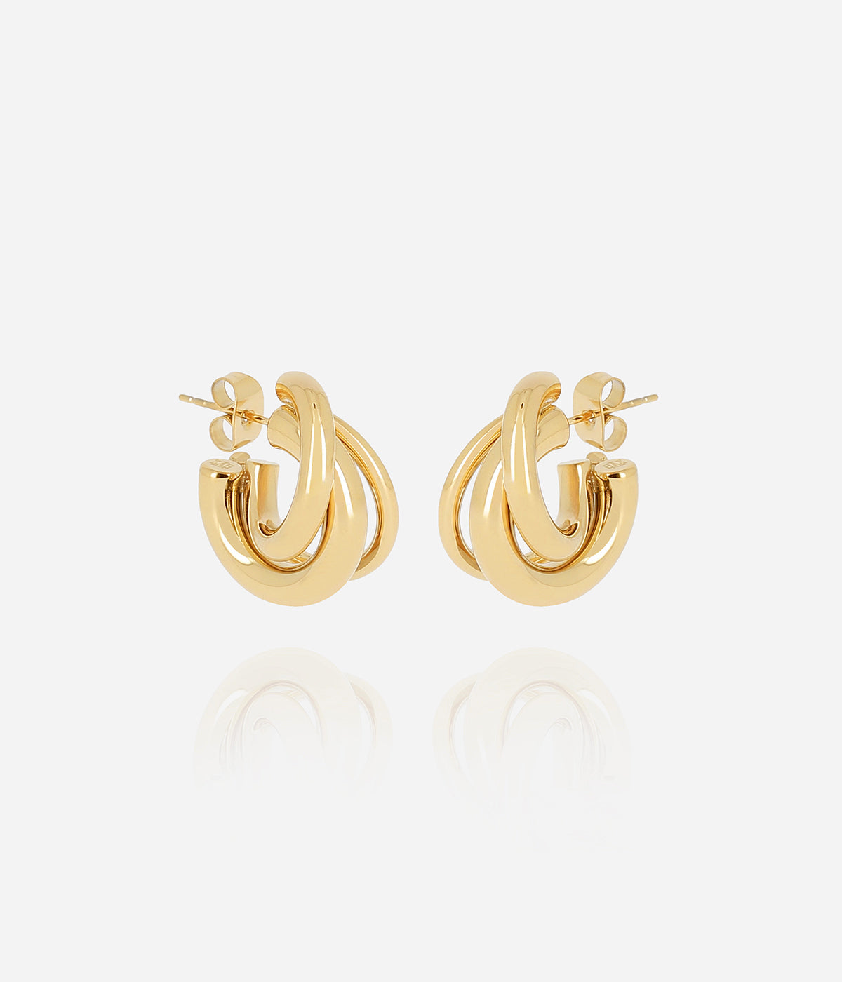 Boucles d'oreilles Lorna (Acier doré)
