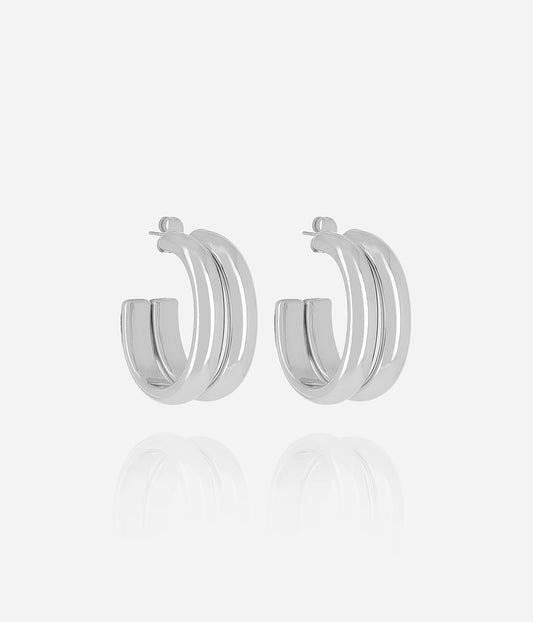 Boucles d'oreilles Loïs (Acier)