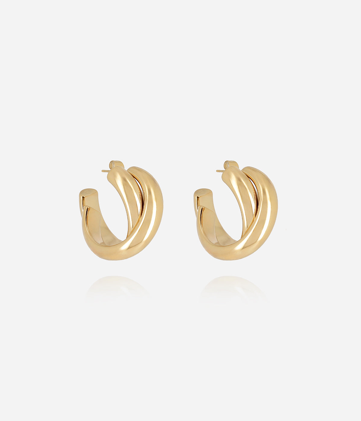 Boucles d'oreilles Benetta (Acier doré)