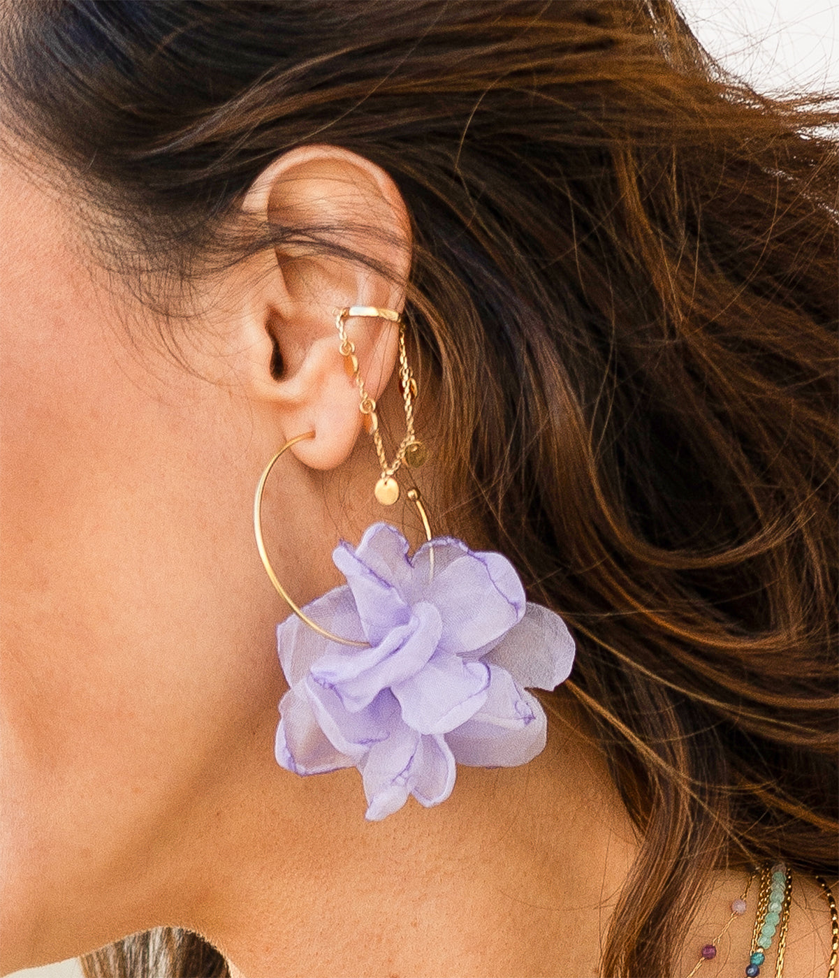 Boucles d'oreilles Cayetana (Acier doré)