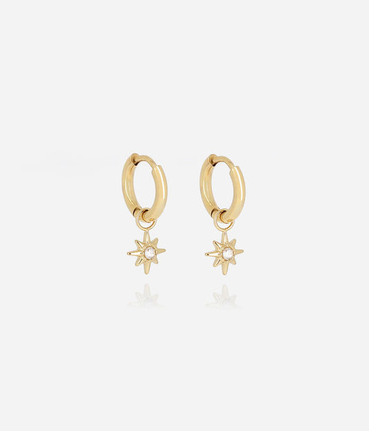 Boucles d'oreilles Vanya (Acier doré)