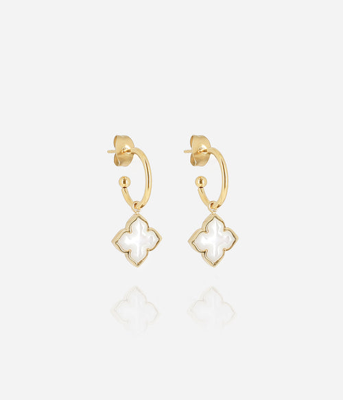 Boucles d'oreilles Racine (Acier doré)