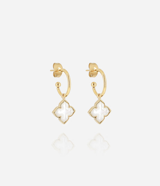 Boucles d'oreilles Racine (Acier doré)