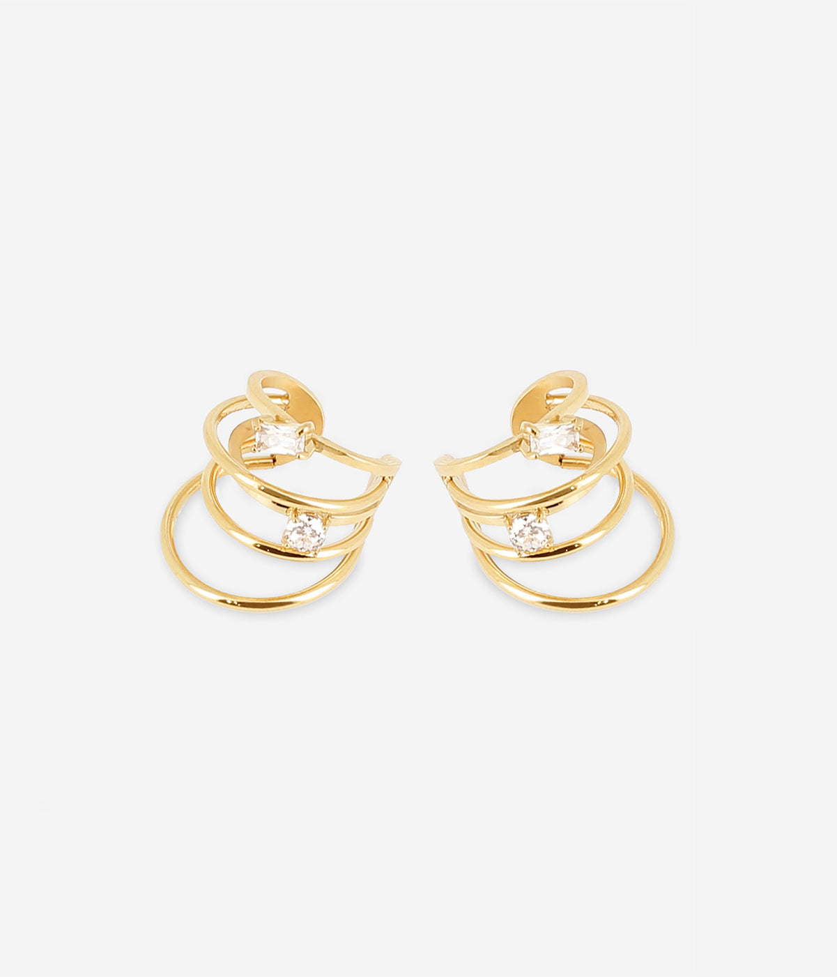 Earcuffs Gabriela (Acier doré)