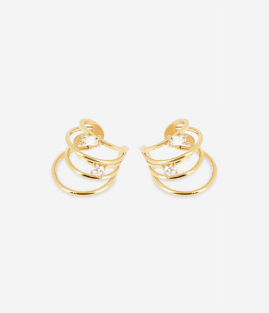 Earcuffs Gabriela (Acier doré)