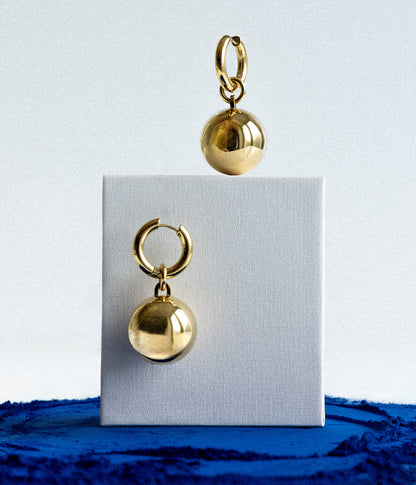 Boucles d'oreilles Nectar (Acier doré)