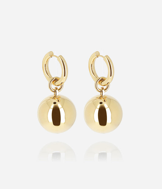 Boucles d'oreilles Nectar (Acier doré)