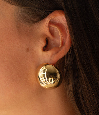 Boucles d'oreilles Kleeva (Acier doré)