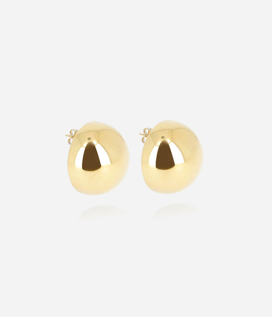 Boucles d'oreilles Kleeva (Acier doré)