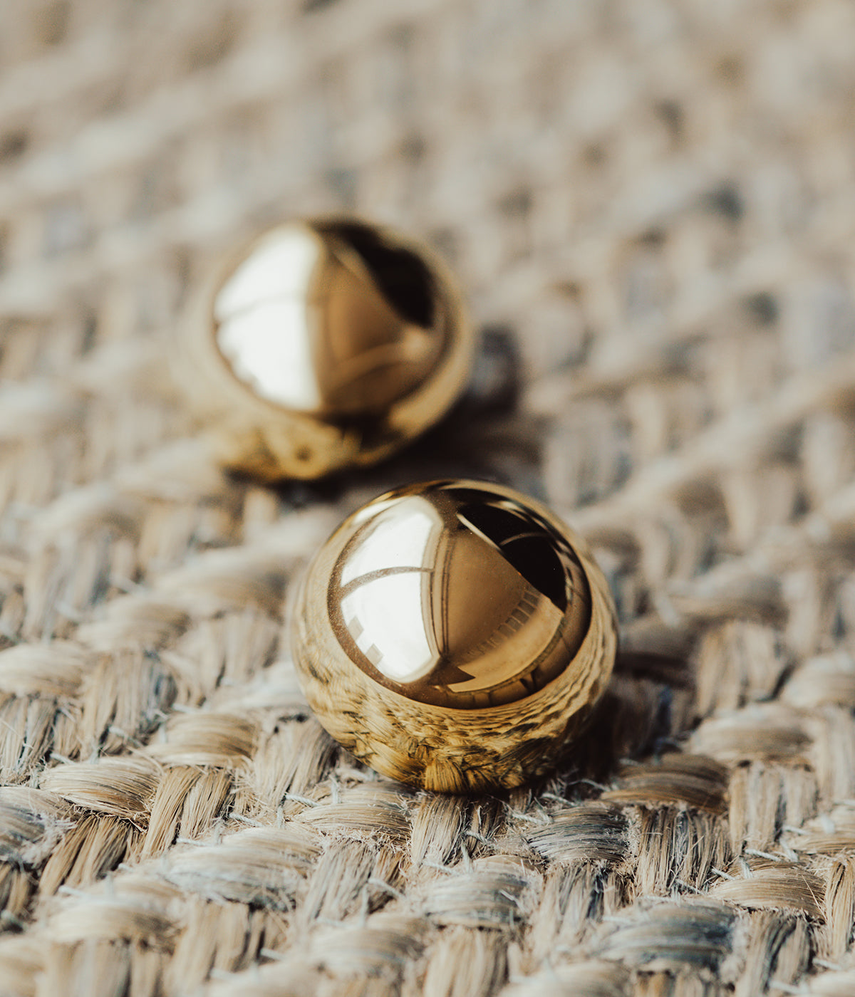 Boucles d'oreilles Kleeva (Acier doré)