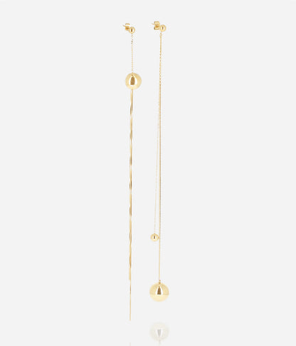 Boucles d'oreilles Dalmassi (Acier doré)