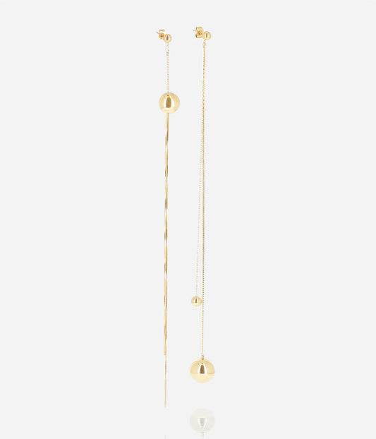 Boucles d'oreilles Dalmassi (Acier doré)