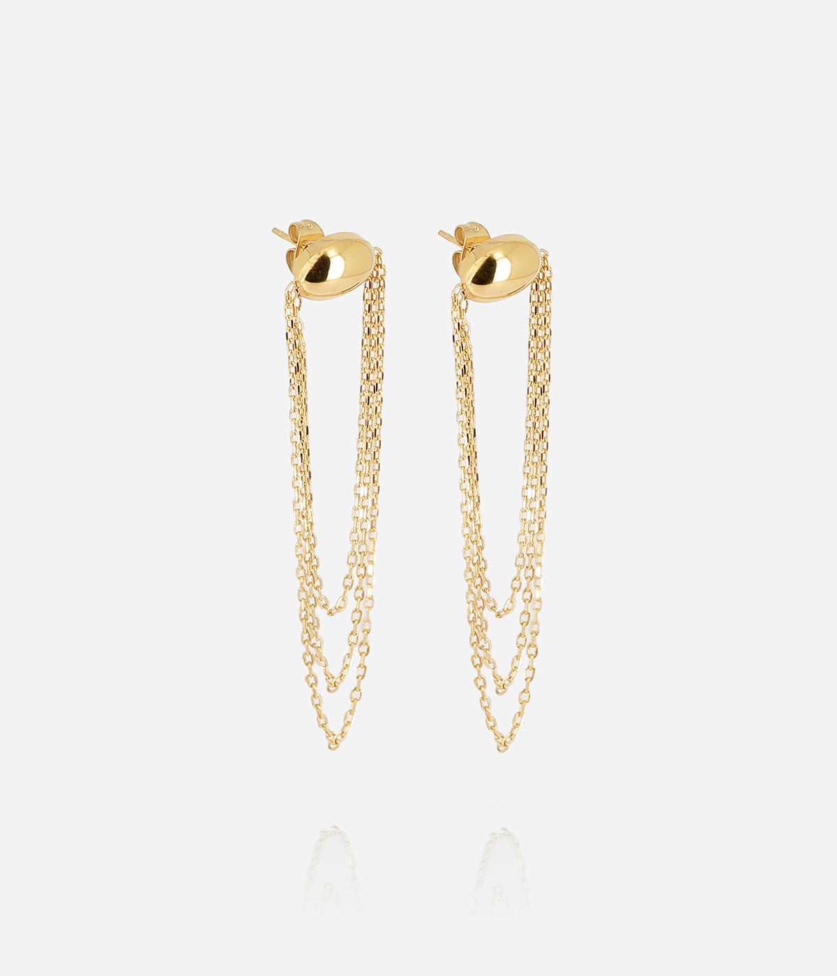 Boucles d'oreilles Dilbana (Acier doré)