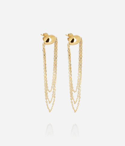 Boucles d'oreilles Dilbana (Acier doré)