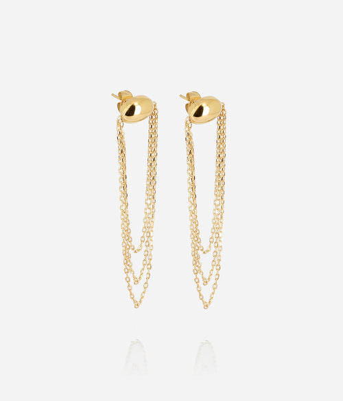 Boucles d'oreilles Dilbana (Acier doré)