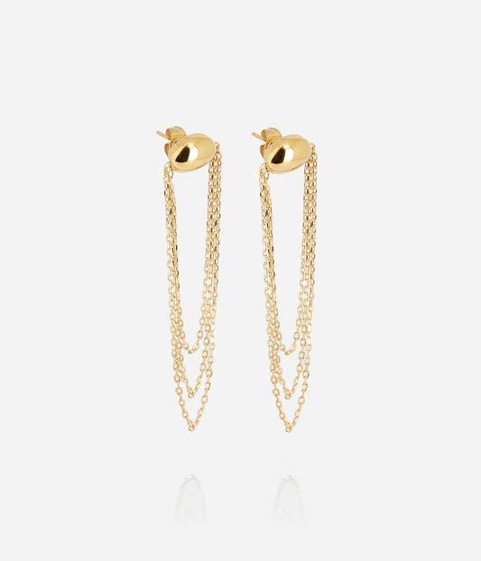 Boucles d'oreilles Dilbana (Acier doré)