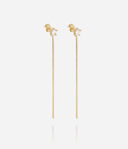 Boucles d'oreilles Alaris (Acier doré)