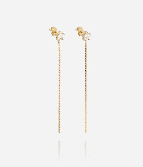 Boucles d'oreilles Alaris (Acier doré)