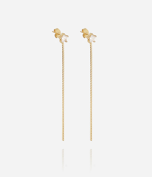 Boucles d'oreilles Alaris (Acier doré)