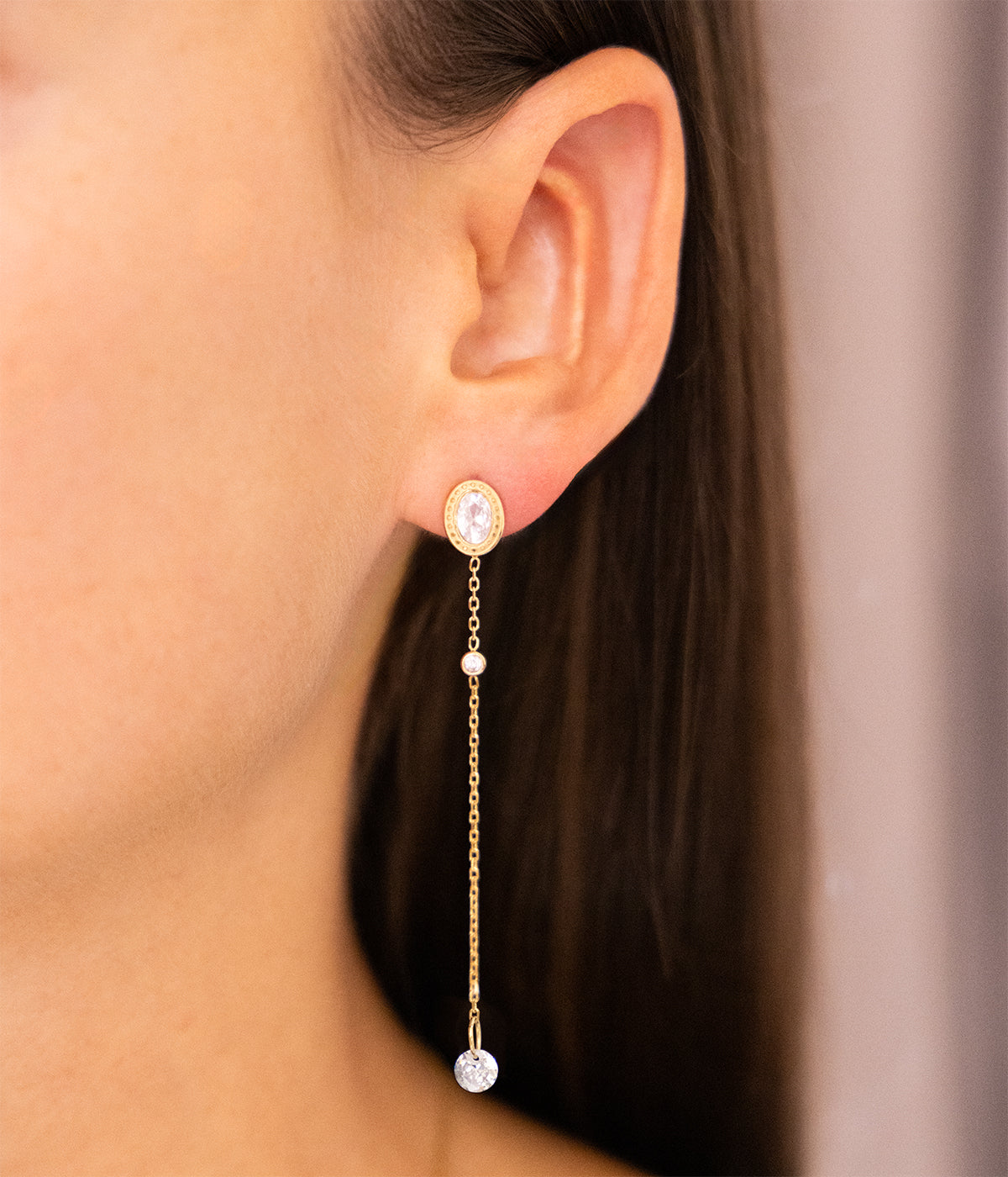 Boucles d'oreilles Kohi (Acier doré)
