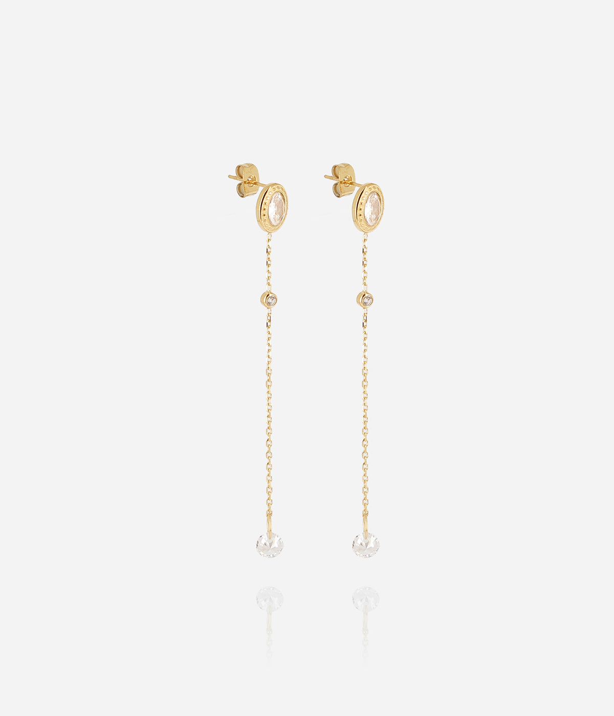 Boucles d'oreilles Kohi (Acier doré)