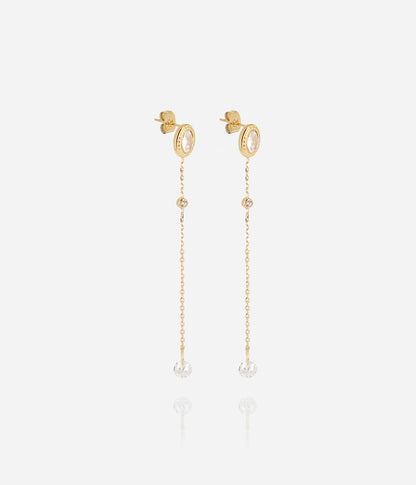 Boucles d'oreilles Kohi (Acier doré)