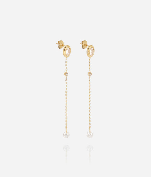 Boucles d'oreilles Kohi (Acier doré)