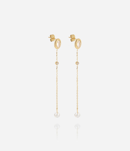 Boucles d'oreilles Kohi (Acier doré)