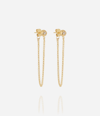 Boucles d'oreilles Enia (Acier doré)