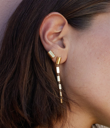 Boucles d'oreilles Blossom (Acier doré)