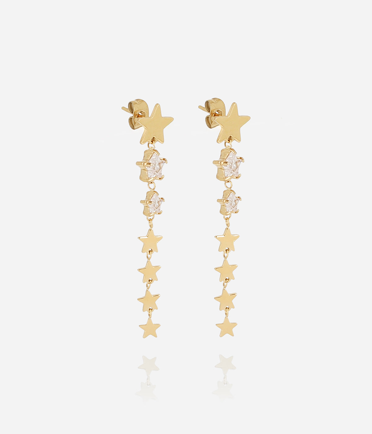 Boucles d'oreilles Akiva (Acier doré)