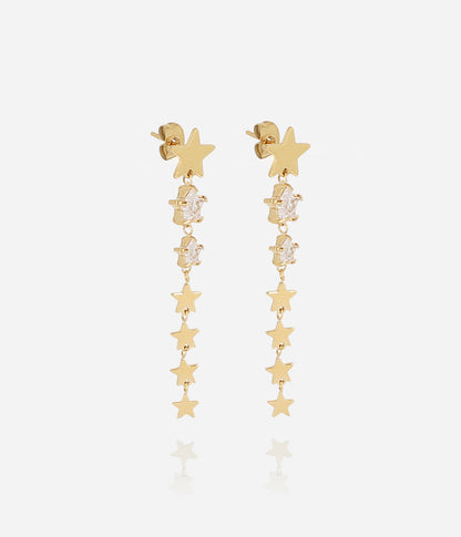 Boucles d'oreilles Akiva (Acier doré)