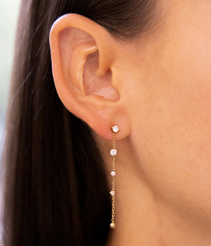 Boucles d'oreilles Bruma (Acier doré)