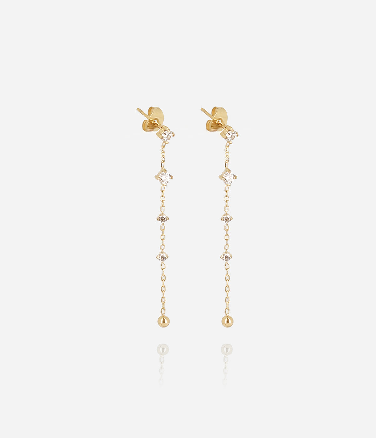 Boucles d'oreilles Bruma (Acier doré)