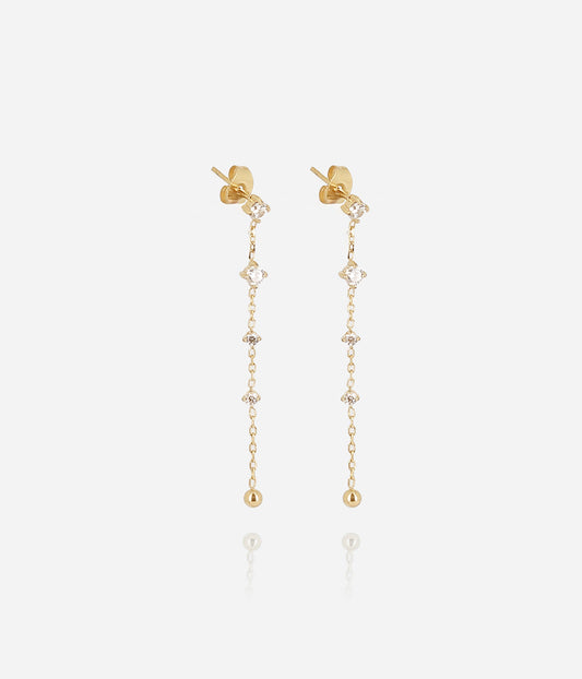 Boucles d'oreilles Bruma (Acier doré)