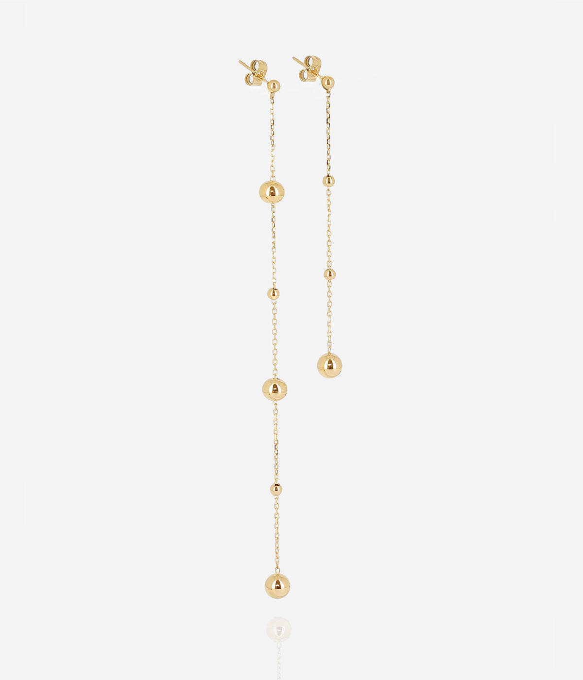 Boucles d'oreilles Atos (Acier doré)