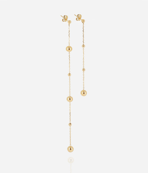 Boucles d'oreilles Atos (Acier doré)