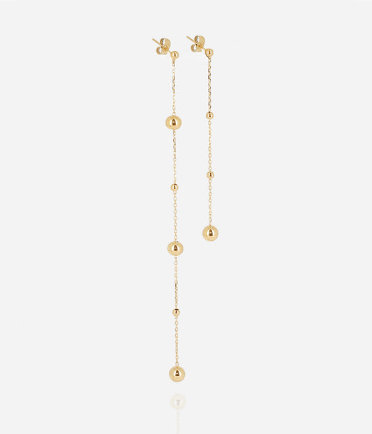 Boucles d'oreilles Atos (Acier doré)