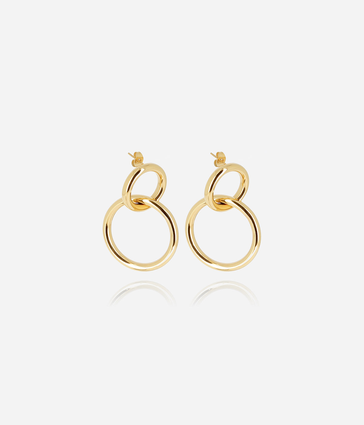 Boucles d'oreilles Adigo (Acier doré)