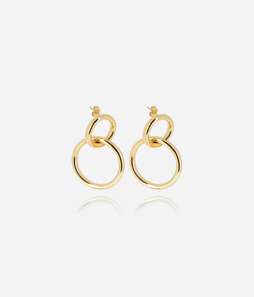Boucles d'oreilles Adigo (Acier doré)