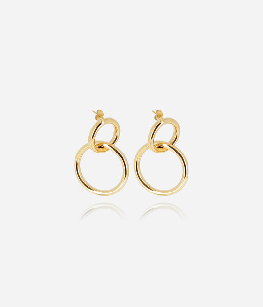 Boucles d'oreilles Adigo (Acier doré)