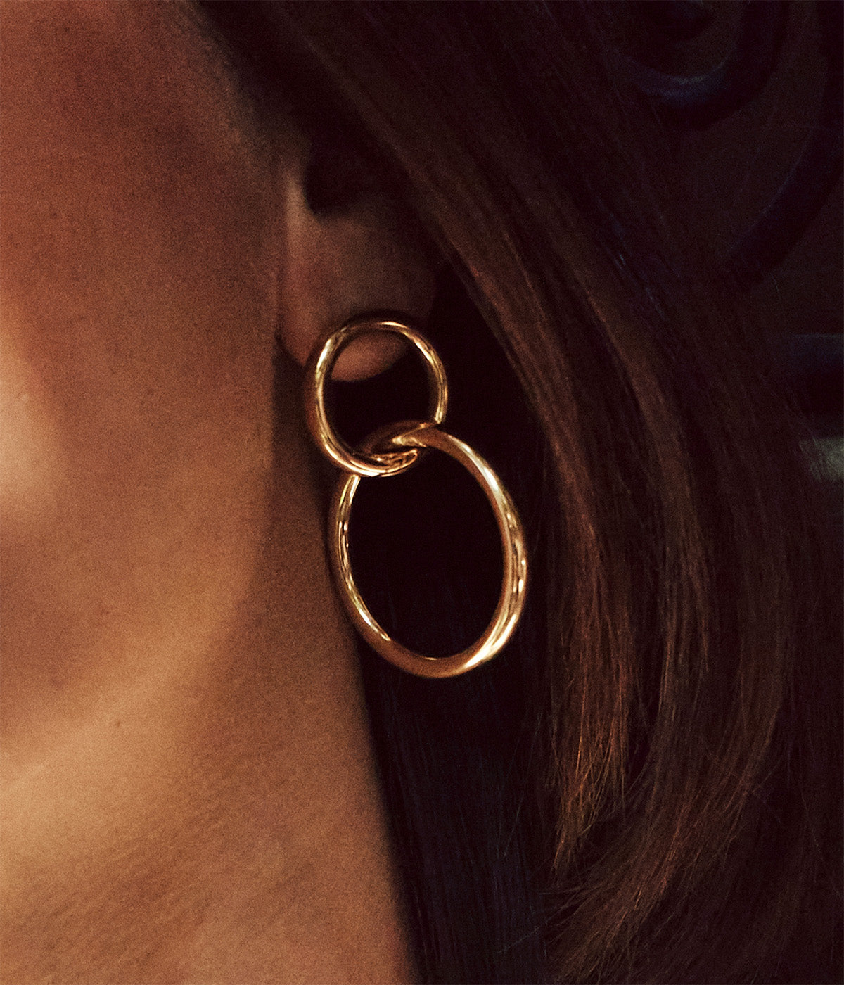 Boucles d'oreilles Adigo (Acier doré)