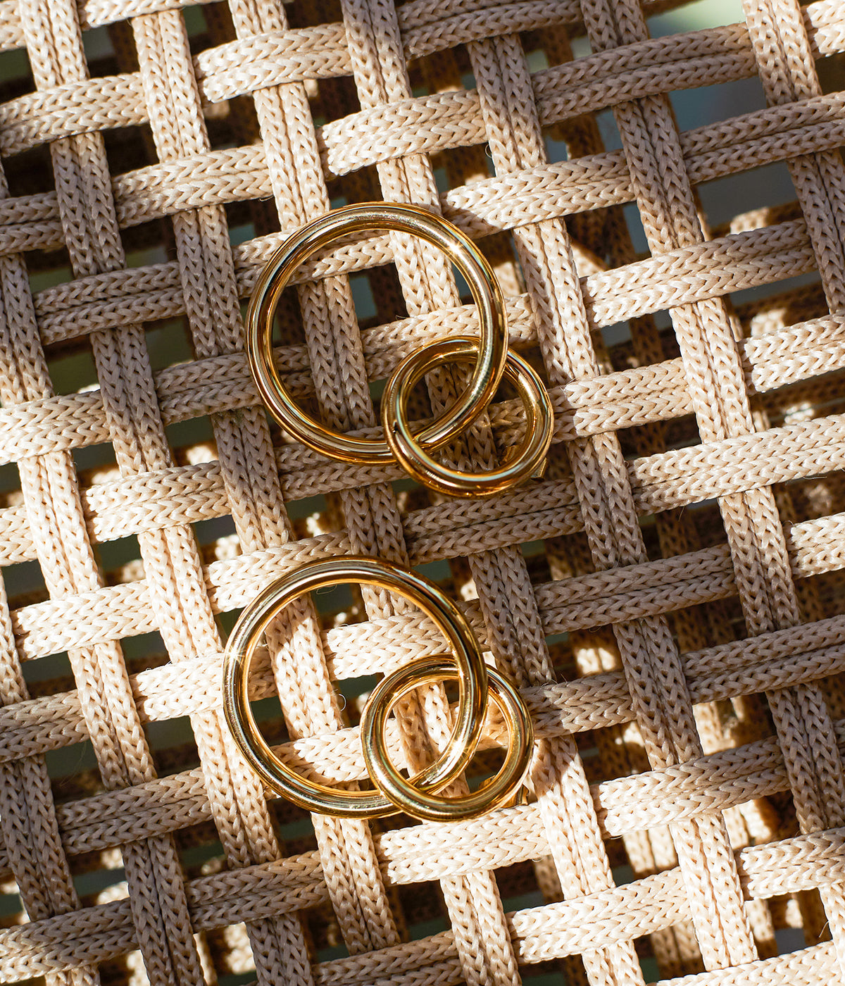 Boucles d'oreilles Adigo (Acier doré)