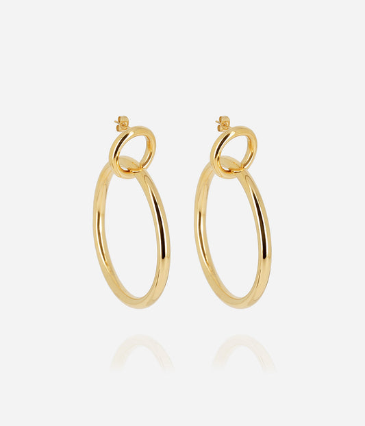 Boucles d'oreilles Adiga (Acier doré)