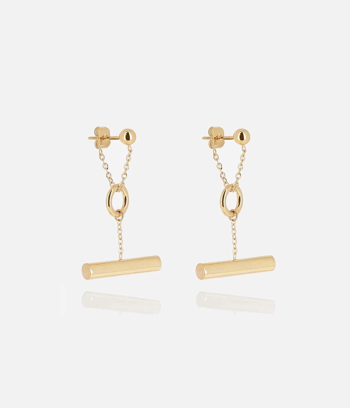 Boucles d'oreilles Furio (Acier doré)